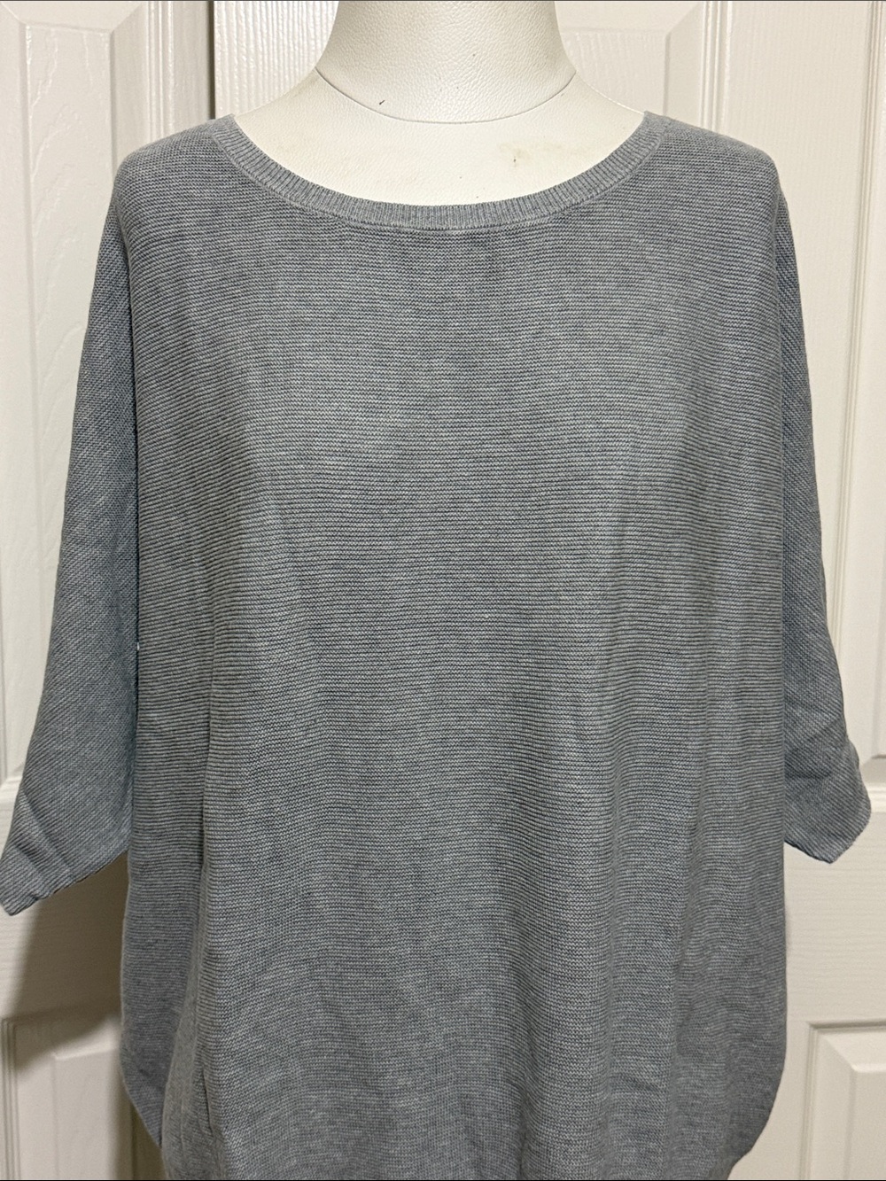 Quince Lightweight Cotton Cashmere Link-Stitch Dolman Sweater - Picture 3 of 7